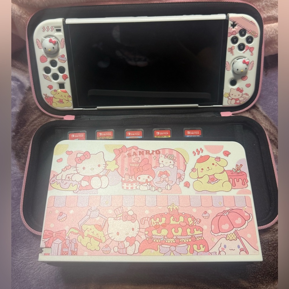 Hello Kitty Sanrio Nintendo Switch Case